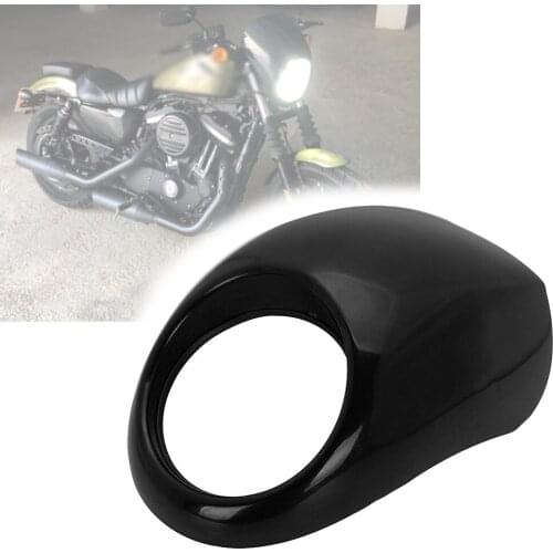 Motorcycle Head light Mask Headlight Fairing Front Cowl Fork Mount For Harley Sportster Dyna FX XL 883 1200 Motor Accessories