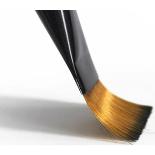 6Pcs Brown Nylon Hair Wooden Handle Different Size Watercolor Acrylic Oil Paint Brush Set For Drawing Painting Art Supplies