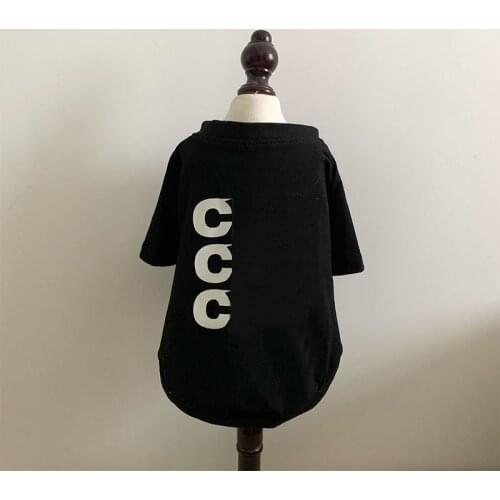 Puppy Summer Cotton Tshirt Letter Print Pet Dog Clothes for Small Dogs Clothing Yorkies Cool Vest Dog Accessories PC2043