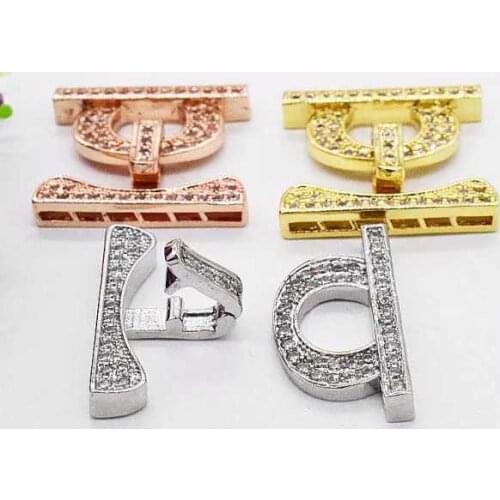 One pcs white yellow golden plated Jewelry Clasp for making jewelry DIY more string wholesale hook FPPJ FPPJ