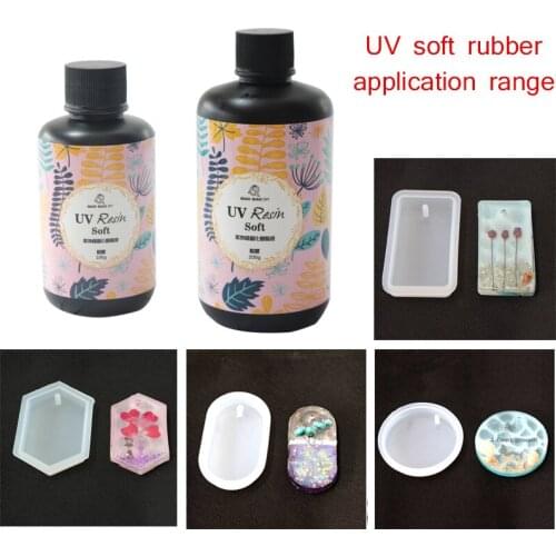 UV Resin Clear Soft Type Ultraviolet Solidify Resin Crafts for DIY Jewelry Mold CLH@8