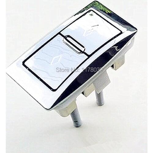 ABS Plastic Rectangular Toilet dual push button,8X4.5cm water tank ceramics cover Flush switch push button,J17349