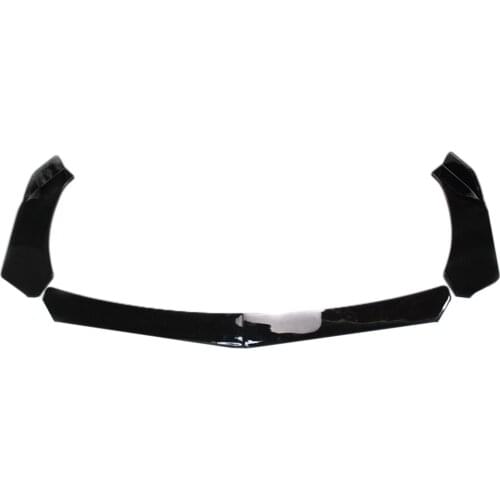 Car Front Bumper Lip Splitter Spoiler Diffuser Body Kits Glossy Black