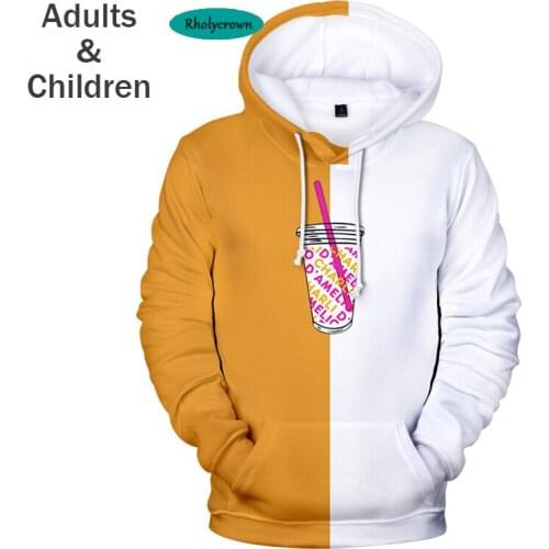 3D Printed Charli Damelio Hoodies Men/Womens Sweatshirts Autumn Winter Juice coffee Cosplay All-match Novelty Cartoon