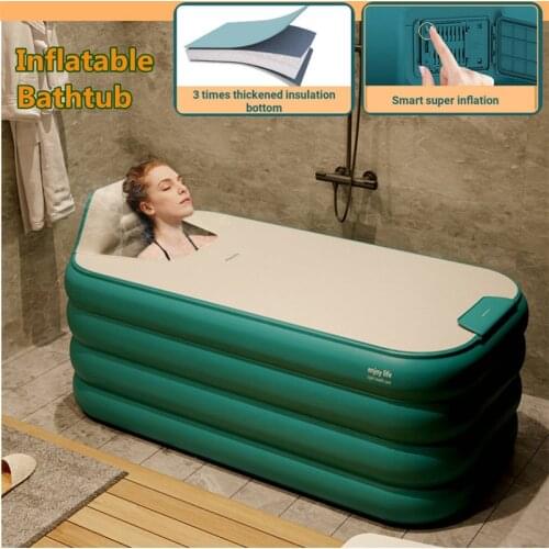 Smart Automatic Inflatable Bathtub Adult Folding Bathtub for Small Apartment Home Baby Tub Portable Outdoor SPA Bath Tub 1.3/1.4