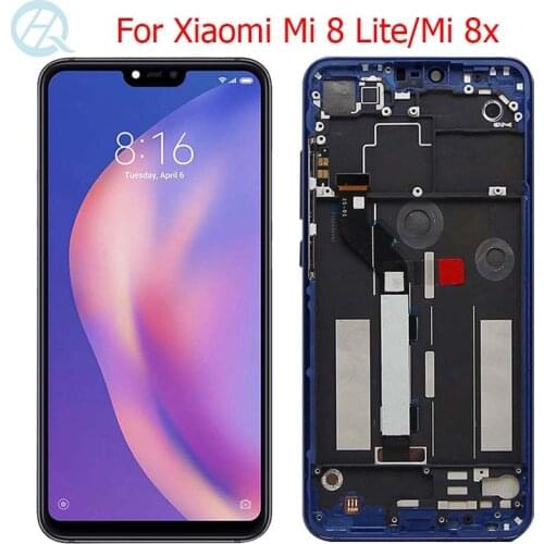 Original Mi8 Lite LCD For Xiaomi Mi 8 Lite Display With Frame 6.26" For Xiaomi Mi 8x LCD Touch Screen Mi8 Youth LCD Display