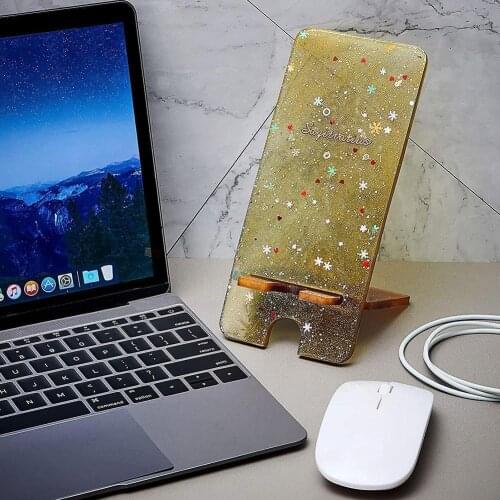 1 Set Mobile Phone Holder Silicone Mold Crystal Epoxy Cellphone Handmade DIY Mold Jewelry Mold Craft Bracket Accessories Re Q2Q6