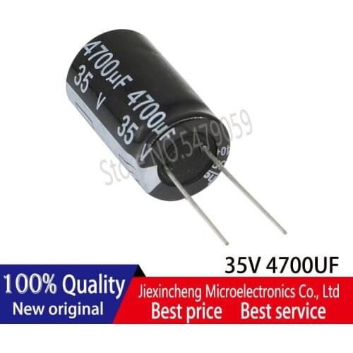 10PCS -50PCS 35V 4700UF 18*30 Electrolytic capacitors 20% DIP2 18*30MM high quality
