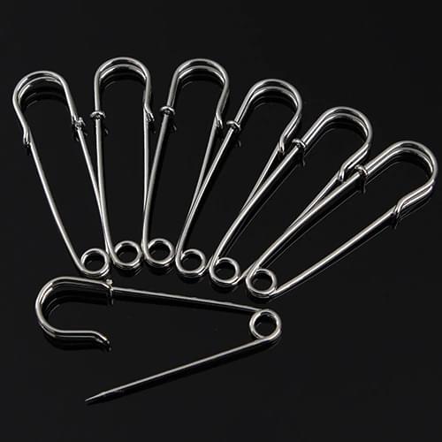 20pcs/lot Metal Big Long Jewelry Brooch Safety Pins Brooch 60*17mm for DIY Women Party Jewelry Making Findings