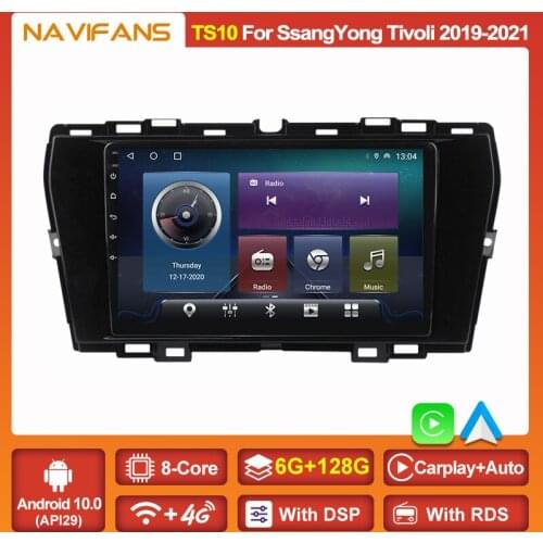 6+128G 9'' Car Radio Multimedia Video Player For SsangYong Tivoli 2019 - 2021 Navigation GPS Stereo Android 11 No 2din 2 Din DVD