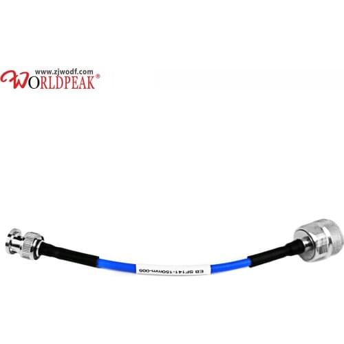 Free shipping 2pcs 1m BNC male to N male connector with RG141 semi-flexible cable assembly Extension Cable