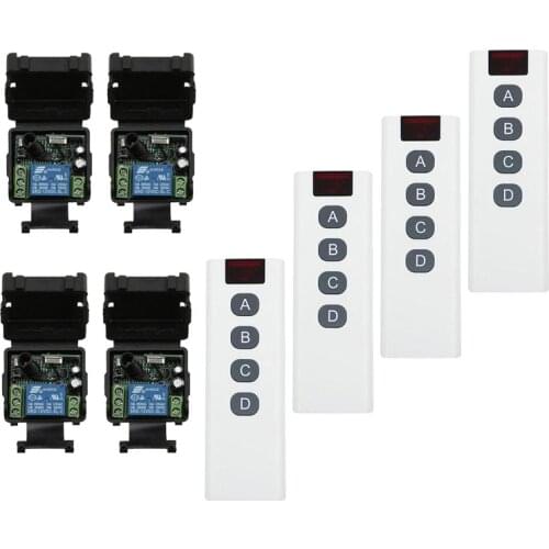 315 / 433 MHz DC 12V 24V mini wireless remote control switch system receiver+transmitter Can delay off 5/10/15 seconds