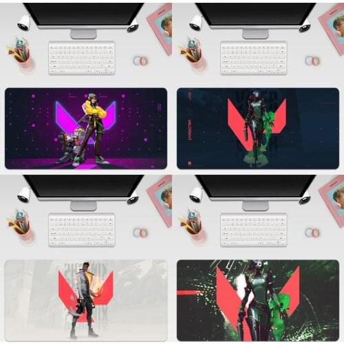 Valorant Game Large Keyboard Cover Non-Slip Rubber Base Computer Carpet Desk Mat PC Game Mouse Pad