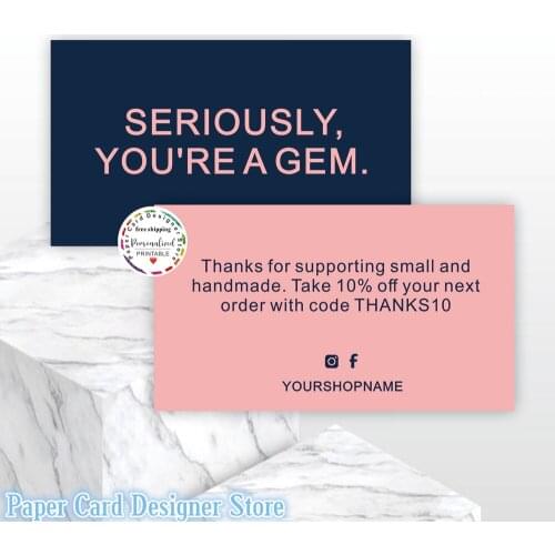 Caddsgn Business Thank You Insert Cards Customer Thank You For Your Order Inserts Thank You Packaging Insert Thank You Parcel