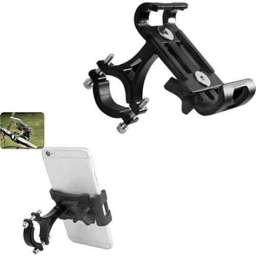 Aluminum Alloy Bike Bicycle Phone Holder Universal Motorcycle Handlebar Stand Racks Non-Slip Moblie Cell Phone Holder for Bike