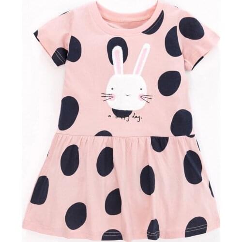 Infant Babe Kids One-piece Dress Brand Cotton Baby Girl Clothes Summer Casual Beach Princess Dresses for Girls Children Clothing