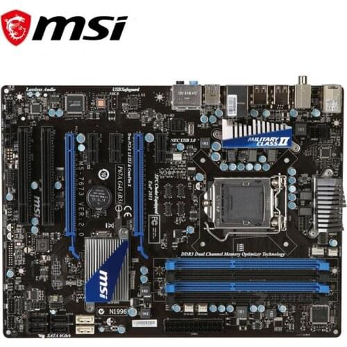 For MSI P67A-C43(B3) Computer Motherboard LGA 1155 DDR3 For Intel P67 P67M Desktop Mainboard Used