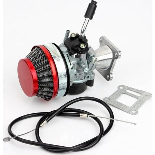 Carburetor Carb Carby + Steel 60mm Air Filter + 2stroke 43 47cc49cc Mini Motor Pocket Bike ATV Quad Minicross