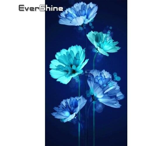 EverShine Diamond Mosaic Paintings Flowers Picture Of Rhinestones Diamond Painting DIY Art Diamond Embroidery Cross Stitch Kits