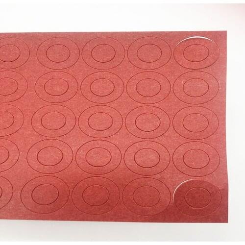 Red 100Pcs 1S 18650 Li-ion Barley Paper Insulation Gasket Battery Pack Cell Insulating Glue Battery Electrode Insulated Pads