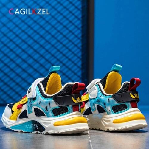 CAGILKZEL New 2021 Children Shoes Breathable Mesh Kids Sneakers For Girls Boys Fashion Casual Sports Shoes Chaussure Enfant