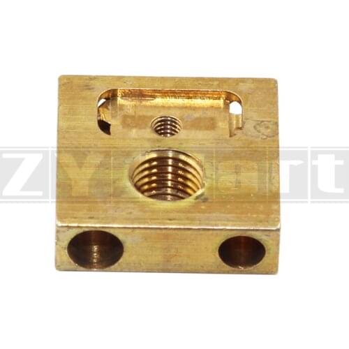 1pcs UM3 Ultimaker 3 print core Heat Block Brass Heating Block for Ultimaker3 3D Printer