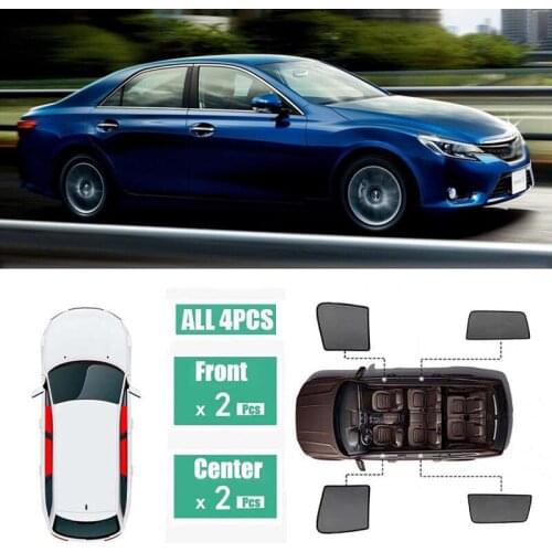 Side Windows Magnetic Sun Shade UV Protection Ray Blocking Mesh Visor Fit For Toyota Reiz 2011-2019