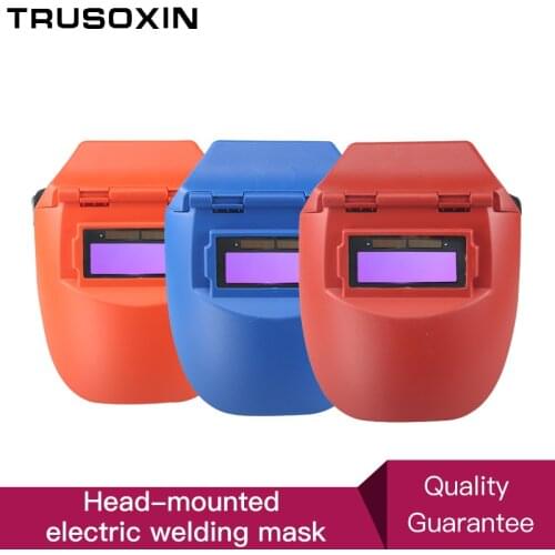 Big view area Portable Solar Auto darkening Photoelectric Welding Mask Flat Flip Half Helmet Helical Welding Helmet welder cap