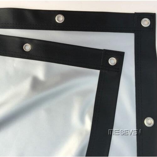 3D Metal Silver Projection Screen 120 inches 4:3 for Smart DLP Home Film Theater Projectors Outdoor Movies with Eyelets can Fold