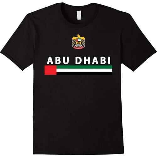 Newest 2019 Fashion 100% Cotton Short Sleeve O-Neck Abu Dhabi Uae Soccer T-Shirt T Shirt Design Tee Shirts