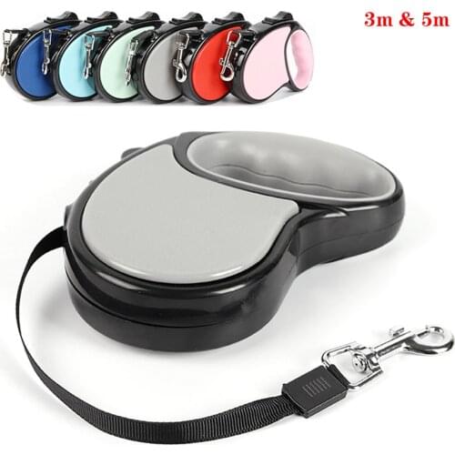New Retractable Dog Leash Automatic Nylon Durable Dog Lead Extending Puppy Walking Running Leads For Small Medium Dogs