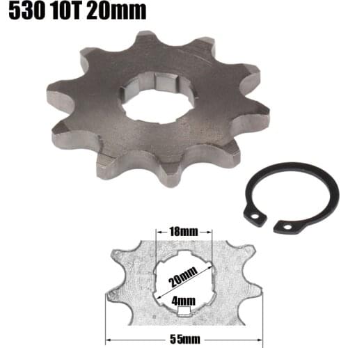 Front Engine Sprocket Star 530 10T 20mm For 530 Chain With Locker Motorcycle Dirt Bike PitBike ATV Quad Parts