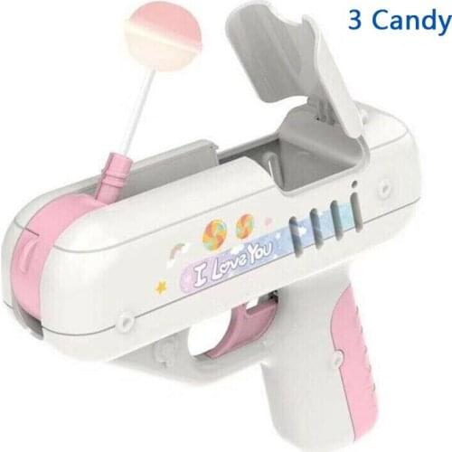 Candy Gun Love Surprise Lollipop Gun Same Creative Gift for Boy Friend Children Toy Girl Friend Gift Contains 3 Candy