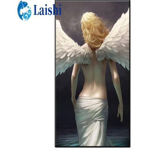 Full Square/Round drill Diamond Painting Angel backs 5D Diamond Embroidery Rhinestone Mosaic Cross Stitch Home Decoration Gift