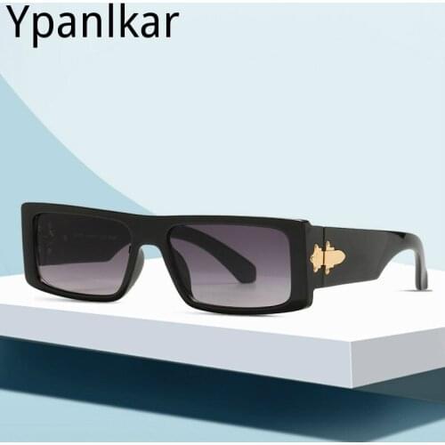 Rectangle Sun Glasses Luxury Brand Travel Sunglasses Men Women Vintage Retro Femme