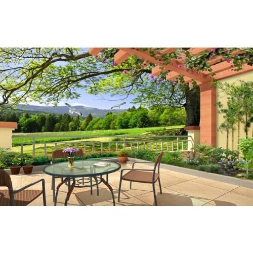 Sunshine Scenery Curtains For Living Room Kitchen 3d Bedroom Window Curtains Beautiful Decoration