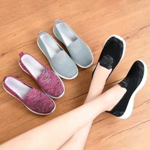 Casual Woman Flats Loafers Comfortable Creepers Shoes Female Slip On Sneakers Elderly Mom Shoes Women Loafers
