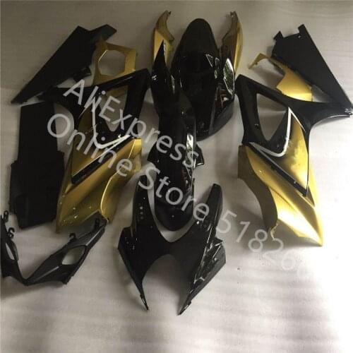 High quality black golden yellow Motorcycle Fairing Bodywork Full Set Fit For Suzuki GSXR1000 2007-2008 GSXR1000 07 08 Fairin