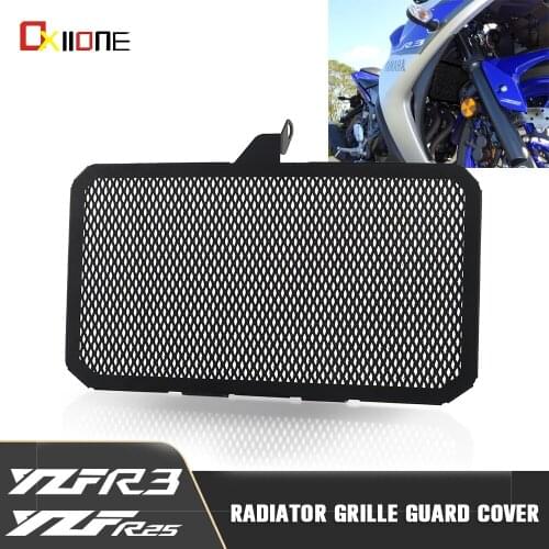 For Yamaha YZF R25 R3 Motorcycle Radiator Grille Guard Cover Parts YZFR25 YZFR3 2014 2015 2016 2017 2018 2019 2020 Accessories