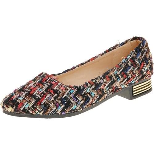 Spring Women Flat Shallow Loafers Canvas Shoes Fabric Female Casual Shoes Comfortable Breathable Ladies Mother Sewing Plus Size