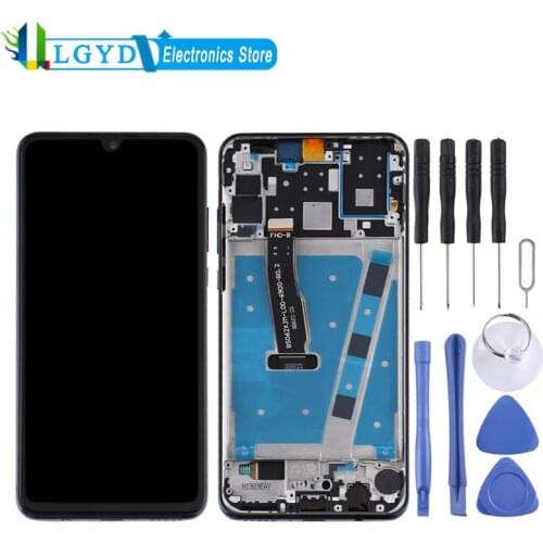 LCD Screen and Digitizer Full Assembly with Frame for Huawei P30 Lite (RAM 4G / Standard Version) Touchscreen Replacement
