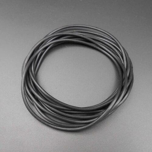 10PCS M2.5 Silicone Rubber Drive Round Belt Pulley Transmission Belts 2.5mm X 80mm 2.5X80MM Black HQ 10PCS/LOT *FD155X10