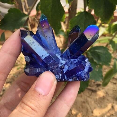 76g Aura quartz crystal titanium bismuth silicon cluster