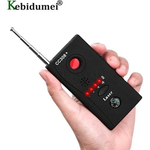 CC308 Bug Detector EU Power Adapter Anti-Spy Mini Wireless Camera Hidden Signal GSM Device Finder Privacy Protect Security