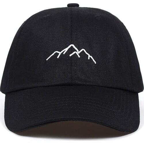 New Mountain Range Embroidery Mens Womens Baseball Cap Cotton Baseball Hat Hip Hop Caps Street Dance Performance Hat TG0011