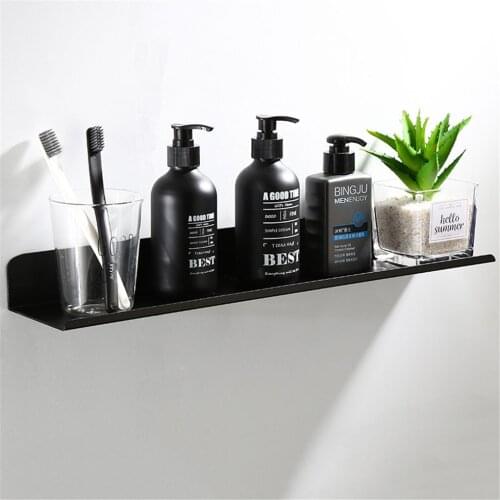 Black Bathroom Shelves Shower Bathing Storage Holder Kitchen Organizer Rack Shampoo Shower Caddy Rack Bathroom Accessories