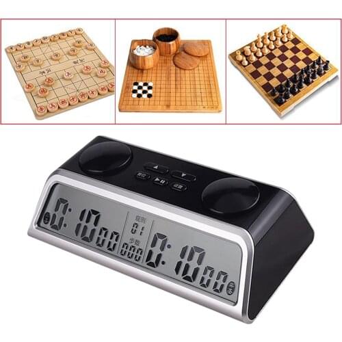 Digital Chess Clock Professional Chess Clock Timer Electronic Alarm Stop Timer for Electronic Board Game Competition Weiqi