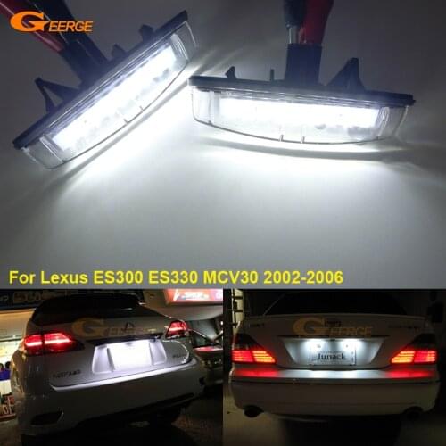 For Lexus ES300 ES330 MCV30 2002-2006 Excellent Ultra bright Smd Led License plate lamp light No OBC error car Accessories