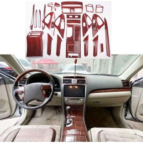 For Toyota Camry 2006- 2011 Dark Wooden Color Car Interior Mouldings Modification Decorative Trim Frame Accessories