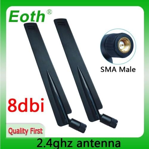 2.4GHz wifi antenna real 8dBi SMA Male Connector 2.4G Antena wifi antenna waterproof wi fi antenne for wireless wi-fi router